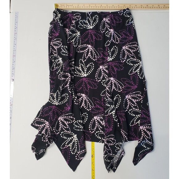 Dress Barn Y2K Asymmetrical Hem Skirt Size 4 Dark Fairy Whimsigoth Boho Casual - Picture 4 of 7